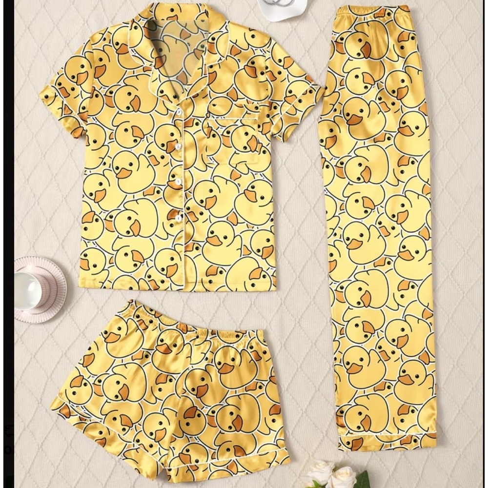 DUCKIE Pajamas 3 Piece Set-NWT